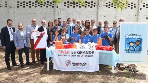 SIN FRONTERAS. El aporte solidario de River también dijo presente en Brasil.