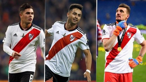 Pity Martínez, Juanfer Quintero y Franco Armani completan la terna.