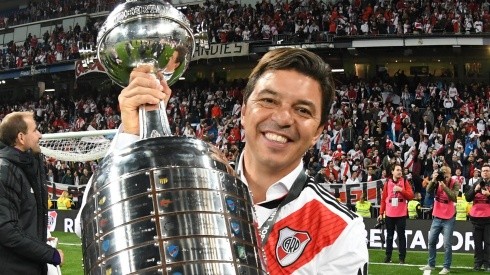 Marcelo Gallardo ganó tres Libertadores en River: dos como técnico y una sienda jugador. (FOTO: Getty)
