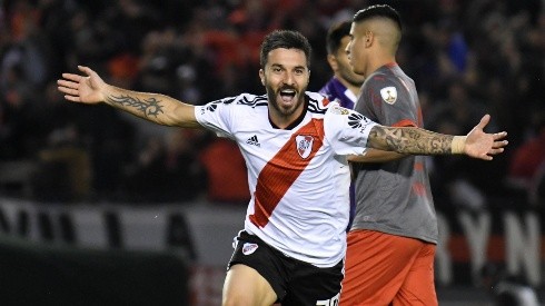 Scocco marcó 6 goles en cuartos de final para River: cinco a Wilstermann y uno a Independiente, ¿repetirá? (FOTO: Getty)