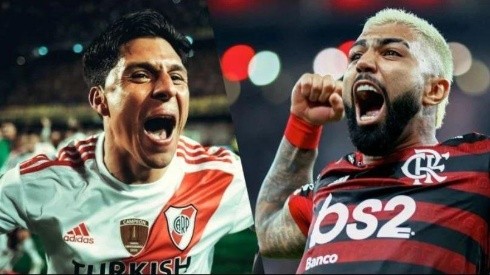 Enzo Pérez y Gabigol, los jugadores clave de River y Flamengo, respectivamente. (FOTO: Getty)