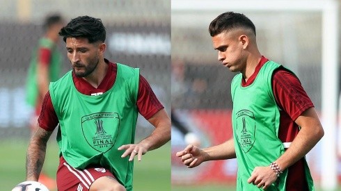 Rafael Borré y Milton Casco terminaron con contracturas en la final ante Flamengo.