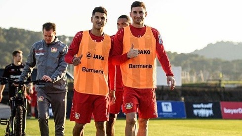 Palacios y Alario, juntos en Bayer Leverkusen.