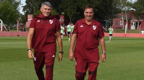 Juan José Borrelli y Gustavo Fermani, integrantes del cuerpo técnico del equipo
