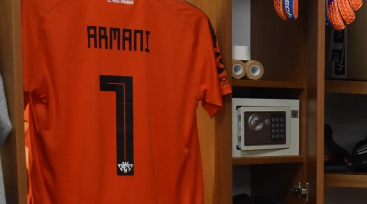 El buzo de Armani, quien llegará a 95 partidos oficiales en River. (FOTO: Getty)