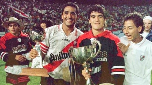 Hernán Díaz y Ariel Ortega compartieron el plantel de River y también jugaron en la Selección Argentina.