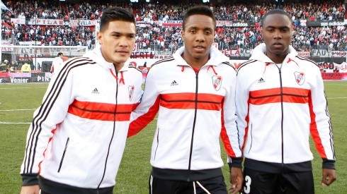 Los tres colombiano que se dieron el gusto de ser campeones de la mano de Ramón Díaz.