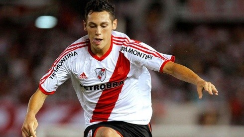 Ocampos disputó 40 partidos oficiales con la camiseta de River y marcó 7 goles