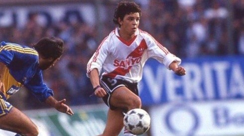 Marcelo Gallardo tuvo tres ciclos como jugador de River. (FOTO: El Gráfico)