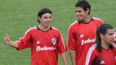 Gallardo y Falcao compartieron plantel en el año 2005 y 2006.