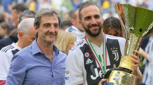 Jorge Higuaín, acompañando a Gonzalo luego de ganar un Scudetto -título de la Serie A- con Juventus.