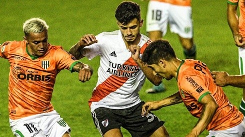 Santiago Simón hizo su debut con la camiseta de River