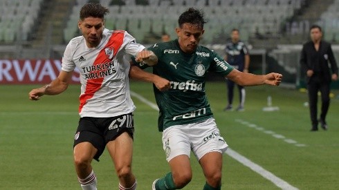 Gonzalo Montiel fue la figura de la cancha frente a Palmeiras