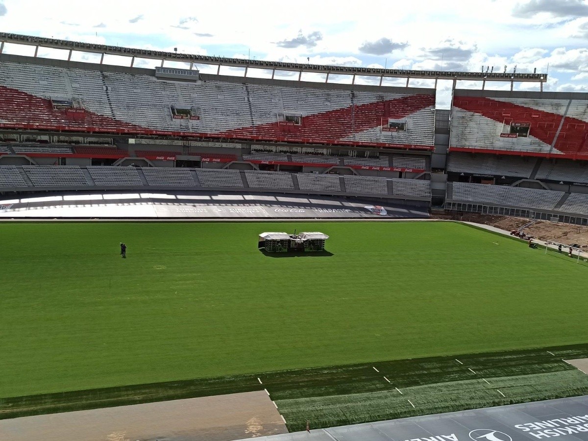 Estadio Monumental Asi Se Ven Las Obras A Cuatro Dias Del Partido De River La Pagina Millonaria