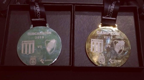 Las medallas que entregará esta noche la Supercopa Argentina