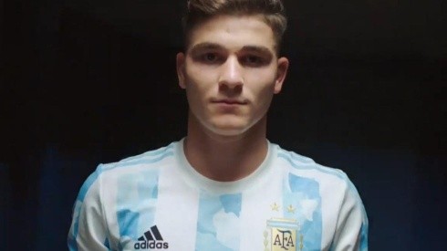 Julián Álvarez fue uno de los protagonistas del video de Argentina
