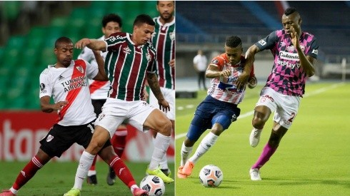 El Grupo D de la Copa Libertadores comenzó sumamente parejo. River y Fluminense empataron 1 a 1, mientras que Junior e Independiente Santa Fe igualaron con el mismo resultado.
