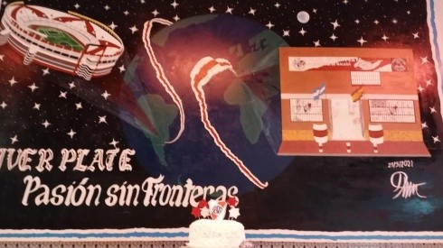 El mural que presentó la Fililal Málaga en su nuevo aniversario.