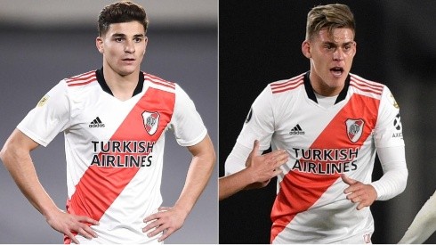 River enfrenta a Huracán el próximo domingo y Marcelo Gallardo tendrá que elegir quién reemplazará a Matías Suárez, pueden ser tanto Julián Álvarez como Federico Girotti.
