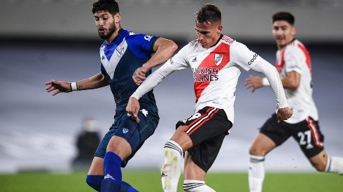 Braian Romero convirtió el segundo gol de River contra Vélez y sentenció el resultado.