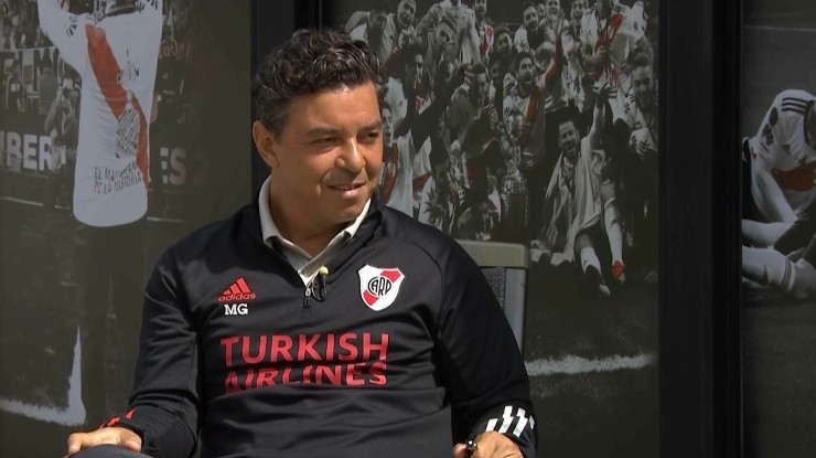 Gallardo con Atilio Costa Febre