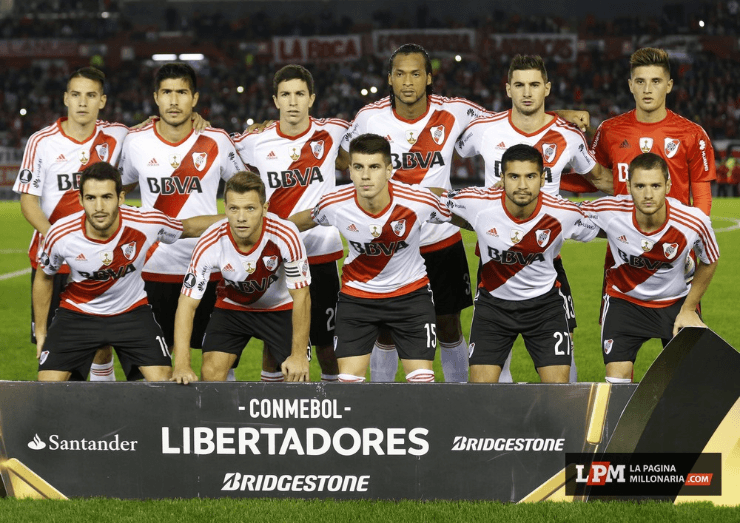 La formación de River vs. Independiente Medellín La formación de River vs. Independiente Medellín