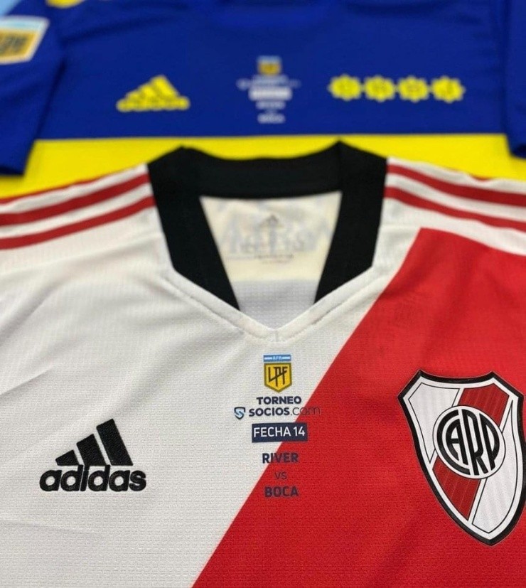 El detalle en la camiseta de River para jugar con Boca