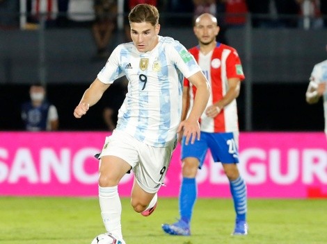 Álvarez y Rojas: cara a cara en el empate entre Argentina y Paraguay