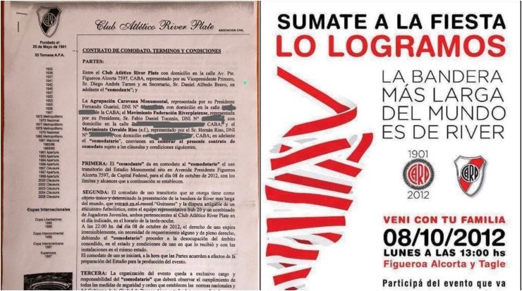 River la bandera más larga del mundo