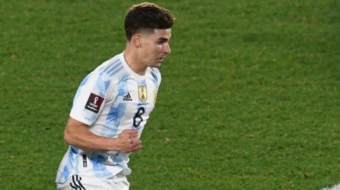 Julián Álvarez jugó 29 minutos entre los partidos con Paraguay y Uruguay.