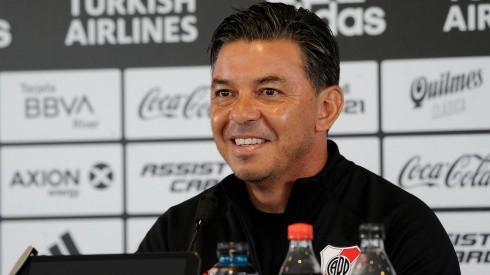 El técnico de River, como de costumbre, no confirmó el equipo para enfrentar a San Lorenzo.