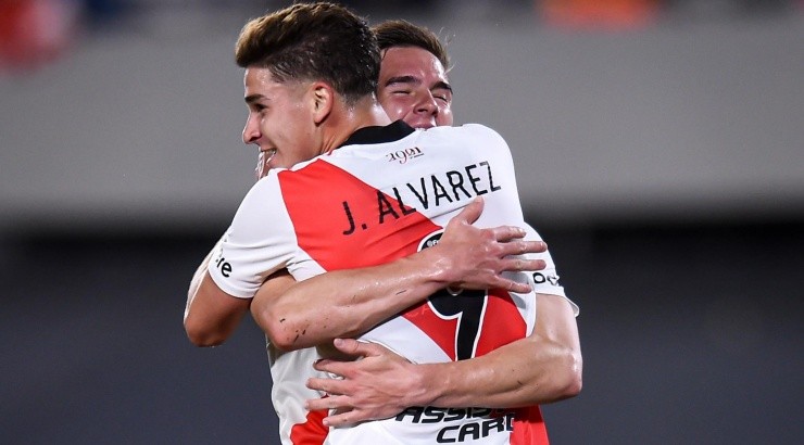 julian alvarez festejo river san lorenzo