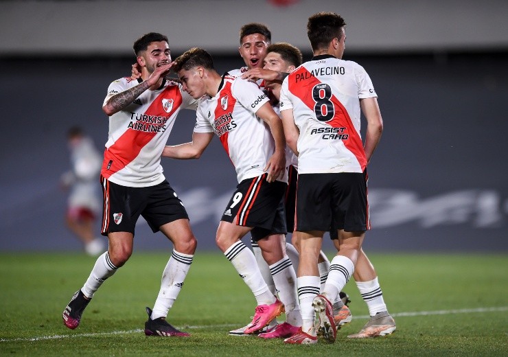 River tuvo un promedio de edad de 25,2 en el triunfo con San Lorenzo (Getty)