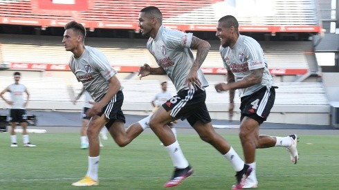 River se entrenó en el Monumental de cara al partido contra Racing por la Liga Profesional y Marcelo Gallardo comenzó a definir el equipo.