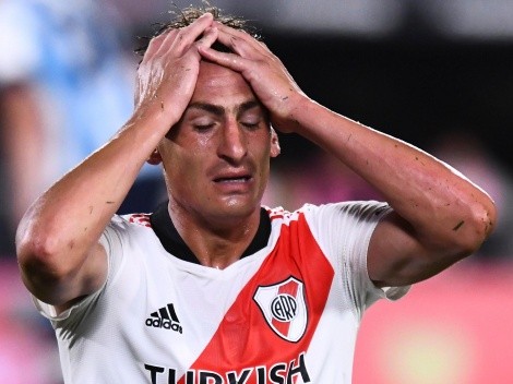 La emoción de Braian Romero después de su gol