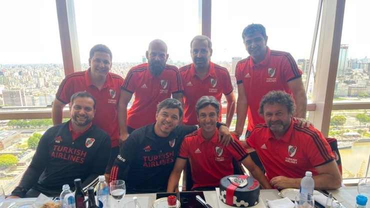 El cuerpo técnico de River 