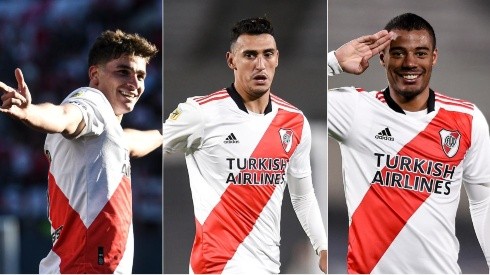 Julián Álvarez, Matías Suárez y Nicolás De La Cruz, en el podio de los 10 mejores goles de River en 2021.