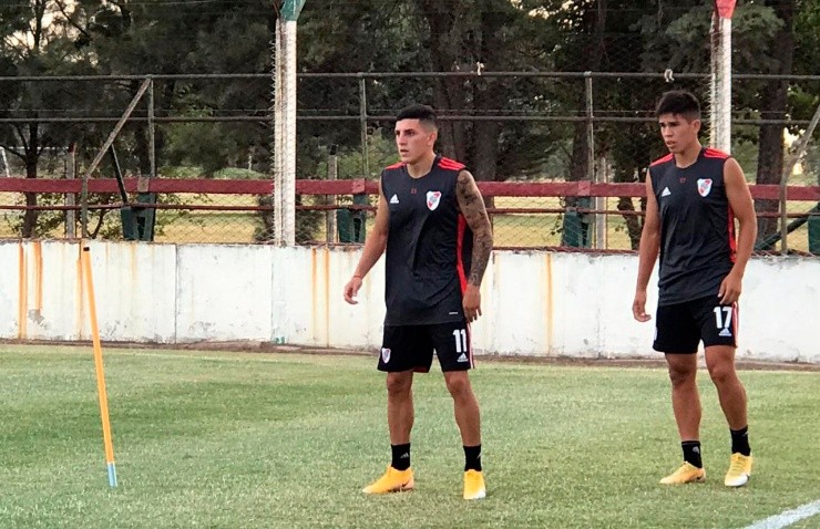 Carlos Airala ya se entrena con la Reserva de River (Prensa River Plate)