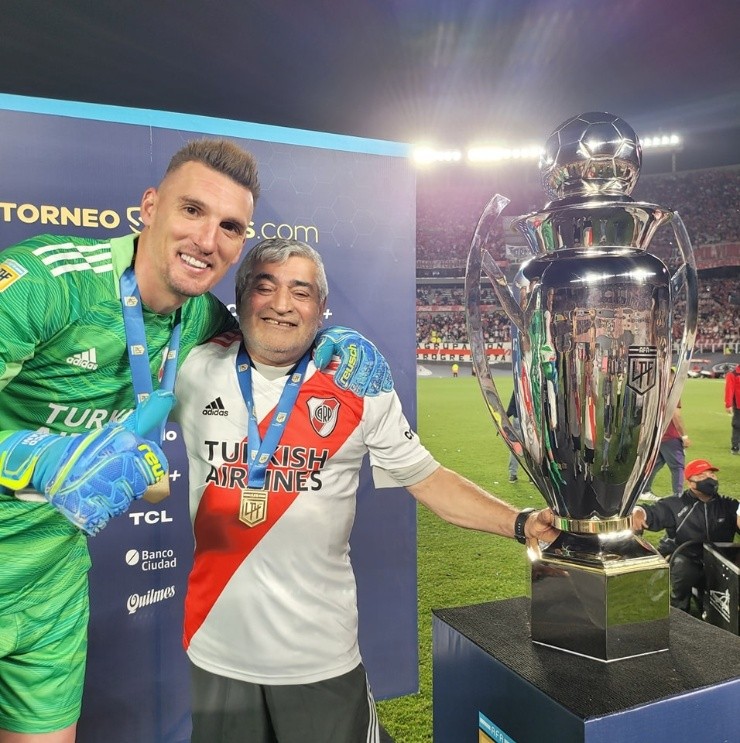 Pichi Quiroga también fue parte de la celebración de la Liga Profesional(Facebook Pichi Quiroga)