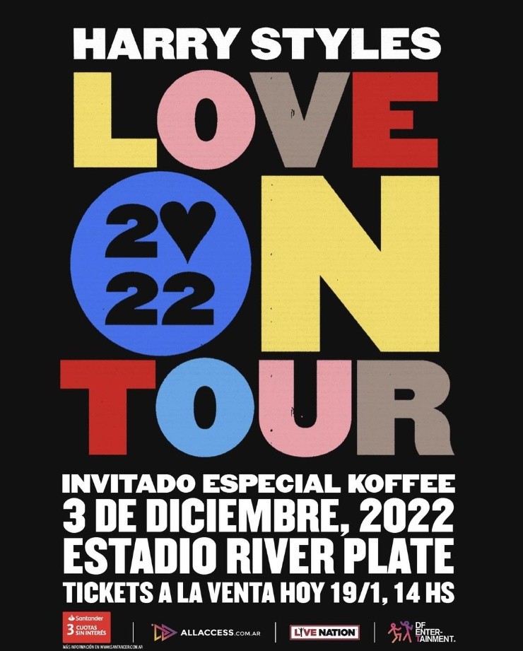 El anuncio oficial del recital de Harry Styles