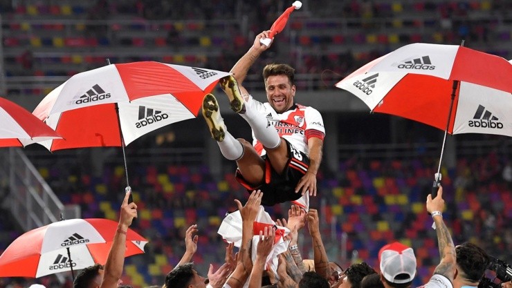 El León estuvo en River entre 2017 y 2008 y su segundo ciclo fue de casi 10 años, de 2012 a 2021. (Foto: Getty).