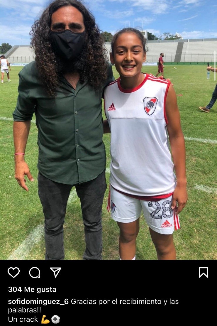 Juan Pablo Sorín y Sofi Domínguez (@sofidominguez_6)