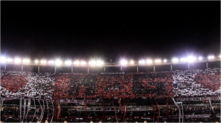 El mosaico dedicado a Marcelo Gallardo en la semifinal de la Copa Libertadores 2018 (Getty)