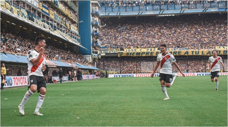River tuvo el 51% de posesión en la primera final de la Copa Libertadores contra Boca como visitante (Prensa River)