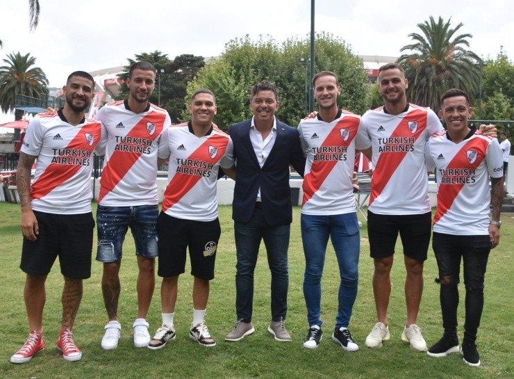 River presentó a sus refuerzos el viernes 4 (Prensa River)