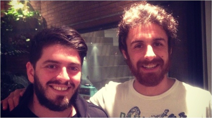 Diego Maradona Jr. y Pablo Aimar (@diegomaradonajunior)