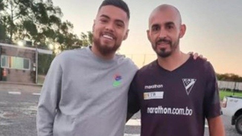 Paulo Díaz junto a Marcos Riquelme, el marcador central de River y el futbolista de Always Ready se conocen desde 2014 cuando compartieron plantel en Palestino.