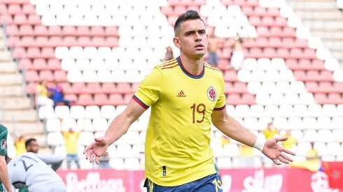 Rafa fue titular en Colombia y marcó el gol del triunfo.