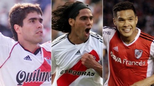 Ángel, Falcao y Teo, tres goleadores colombianos que hicieron historia en River.