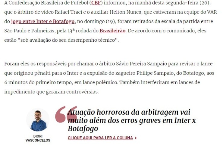 “Actuación horrorosa del arbitraje y errores graves”